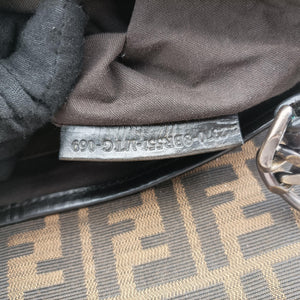 Secondhand Fendi B bag zucca Brown canvas×leather 8BR551 shoulderbag | stylenewstar