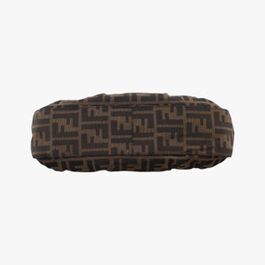 Secondhand Fendi B bag zucca Brown canvas×leather 8BR551 shoulderbag | stylenewstar
