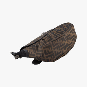 Secondhand Fendi B bag zucca Brown canvas×leather 8BR551 shoulderbag | stylenewstar