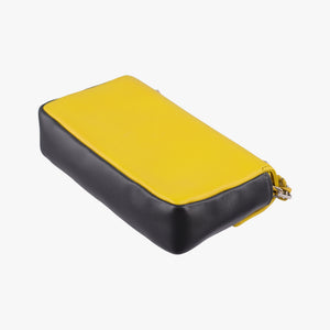 Secondhand Fendi Mini Be Baguette Yellow × Black Leather 8M0315 shoulderbag | stylenewstar