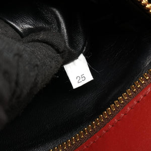 Secondhand Prada Animalier Cahier Lions Head Black×Red Leather 1BD089 shoulderbag | stylenewstar