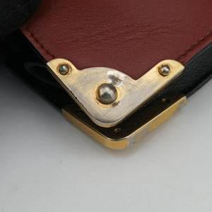 Secondhand Prada Animalier Cahier Lions Head Black×Red Leather 1BD089 shoulderbag | stylenewstar