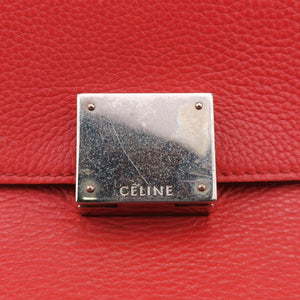 Secondhand Celine Trapeze Orange Suede×leather shoulderbag | stylenewstar
