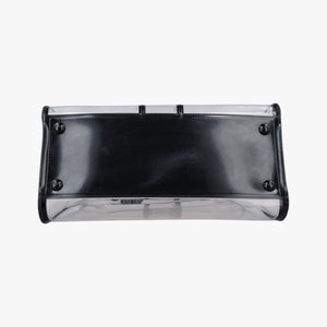 Secondhand Delvaux Brillant X-RAY Limited Edition Clear × Black Transparent PVC handbag | stylenewstar