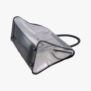 Secondhand Delvaux Brillant X-RAY Limited Edition Clear × Black Transparent PVC handbag | stylenewstar