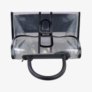 Secondhand Delvaux Brillant X-RAY Limited Edition Clear × Black Transparent PVC handbag | stylenewstar