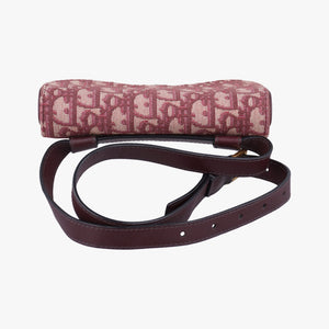 Pre-owned Christian Dior Saddle Red Jacquard bum bag/waist bag | stylenewstar
