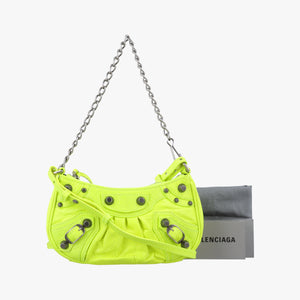 Secondhand Balenciaga Le Cagole Green lambskin shoulderbag | stylenewstar