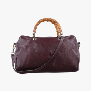 Pre-owned Gucci bamboo shopper Purple Leather 353124 shoulderbag | stylenewstar