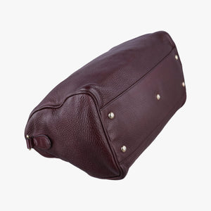 Pre-owned Gucci bamboo shopper Purple Leather 353124 shoulderbag | stylenewstar