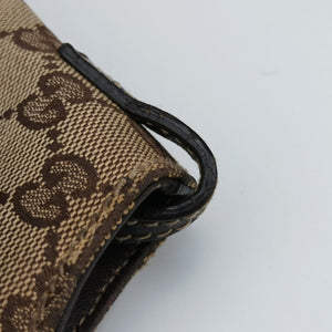 Pre-owned Gucci Abbey D-ring Hobo Beige x Brown Canvas x Leather 190525 handbag | stylenewstar