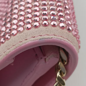 Vintage VERSACE medusa Pink Suede x Leather shoulderbag | stylenewstar