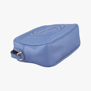 Pre-owned Gucci Soho Blue Leather 308364 shoulderbag | stylenewstar