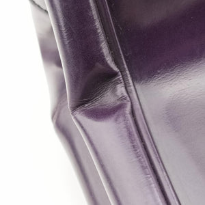 Pre-owned Prada Parabole Tote Purple patent handbag | stylenewstar