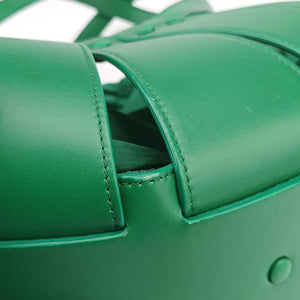 Secondhand Bottega Veneta The Shell Green Leather shoulderbag | stylenewstar