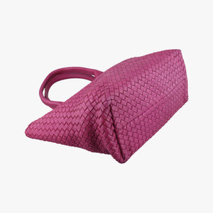Pre-owned Bottega Veneta CABAT Rose lambskin shoulderbag | stylenewstar