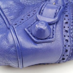 Pre-owned Balenciaga Giant City Purple lambskin shoulderbag | stylenewstar