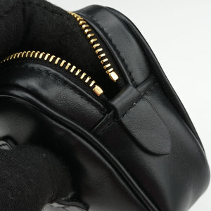 Vintage Miu Miu Logo belt Black leather bum bag/waist bag | stylenewstar