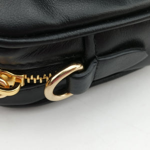 Vintage Miu Miu Logo belt Black leather bum bag/waist bag | stylenewstar