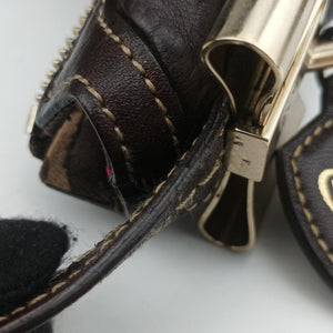 Pre-owned Gucci Duchessa Hobo Brown Leather 181492 shoulderbag | stylenewstar