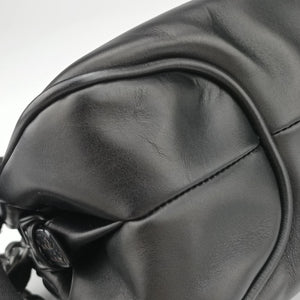 Pre-owned Bottega Veneta Intrecciato Black lambskin shoulderbag | stylenewstar
