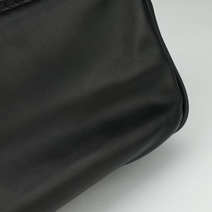 Pre-owned Bottega Veneta Intrecciato Black lambskin shoulderbag | stylenewstar