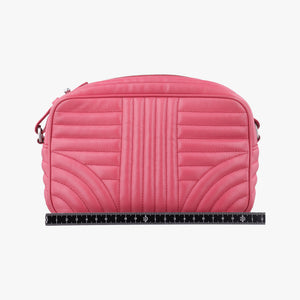 Pre-owned Prada Diagramme Pink leather 1BH084 shoulderbag | stylenewstar