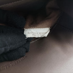 Pre-owned Bottega Veneta Luna Intrecciato Brown lambskin shoulderbag | stylenewstar