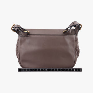 Pre-owned Bottega Veneta Luna Intrecciato Brown lambskin shoulderbag | stylenewstar