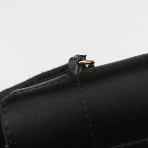 Secondhand Chanel Flap bag Black Satin fabric A16780 shoulderbag | stylenewstar
