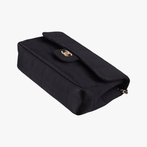 Secondhand Chanel Flap bag Black Satin fabric A16780 shoulderbag | stylenewstar
