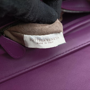 Vintage Bottega Veneta Intrecciato Purple lambskin shoulderbag | stylenewstar