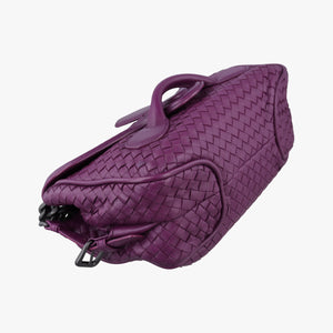 Vintage Bottega Veneta Intrecciato Purple lambskin shoulderbag | stylenewstar