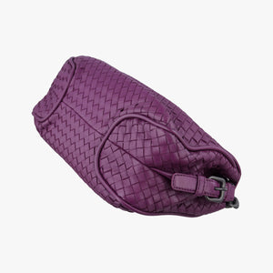 Vintage Bottega Veneta Intrecciato Purple lambskin shoulderbag | stylenewstar