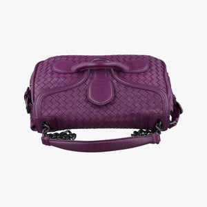 Vintage Bottega Veneta Intrecciato Purple lambskin shoulderbag | stylenewstar