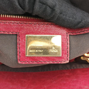 Pre-owned Fendi Etniko Red Leather 8BN162 handbag | stylenewstar