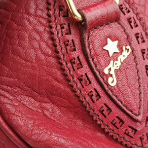 Pre-owned Fendi Etniko Red Leather 8BN162 handbag | stylenewstar