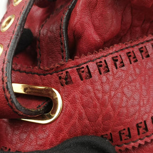 Pre-owned Fendi Etniko Red Leather 8BN162 handbag | stylenewstar
