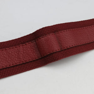 Pre-owned Christian Dior Street Chic Messenger Red × Brown Jacquard Canvas×Leather shoulderbag | stylenewstar