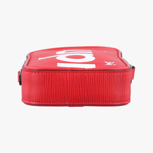 Pre-owned Louis Vuitton Danube PPM Supreme Collaboration ROUGE×white Epi M53434 shoulderbag | stylenewstar
