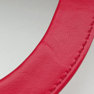 Pre-owned Christian Dior Lady Dior Red lambskin shoulderbag | stylenewstar