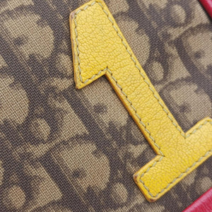 Secondhand Christian Dior Rasta Trotter Messenger beige×Multicolour PVC coated canvas shoulderbag | stylenewstar