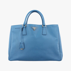 Pre-owned Prada Galleria Blue SAFFIANO Leather BN1786 handbag | stylenewstar