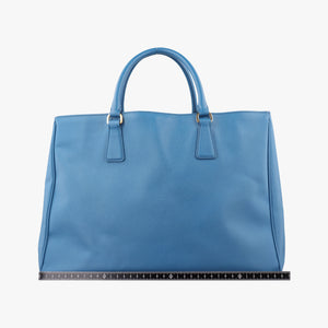 Pre-owned Prada Galleria Blue SAFFIANO Leather BN1786 handbag | stylenewstar