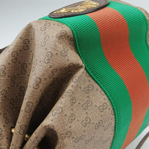 Pre-owned Gucci New Candy Brown PVC coated canvas 564582 shoulderbag | stylenewstar