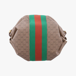 Pre-owned Gucci New Candy Brown PVC coated canvas 564582 shoulderbag | stylenewstar