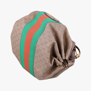 Pre-owned Gucci New Candy Brown PVC coated canvas 564582 shoulderbag | stylenewstar
