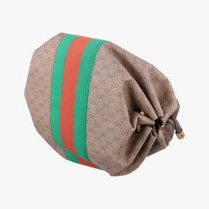 Pre-owned Gucci New Candy Brown PVC coated canvas 564582 shoulderbag | stylenewstar