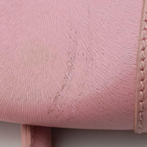 Pre-owned Fendi Logo flap bag Pink Leather 8BN116 handbag | stylenewstar