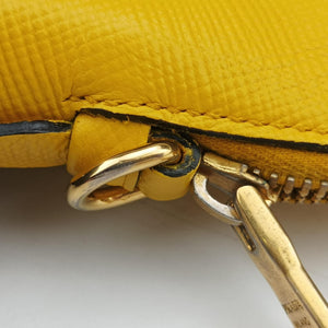 Secondhand Prada Cuir Top Handle Yellow SAFFIANO Leather BL0902 handbag | stylenewstar